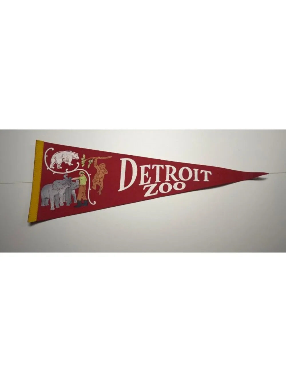 Vintage Detroit Zoo pennant
